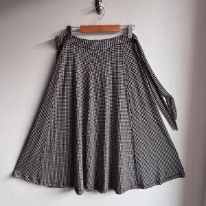 🇳🇱 King Louie Swing Skirt in Classic B&W Gingham - Size M